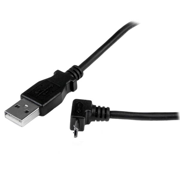 STARTECH.COM Micro USB Cable - A To Up Angle Micro B 2m