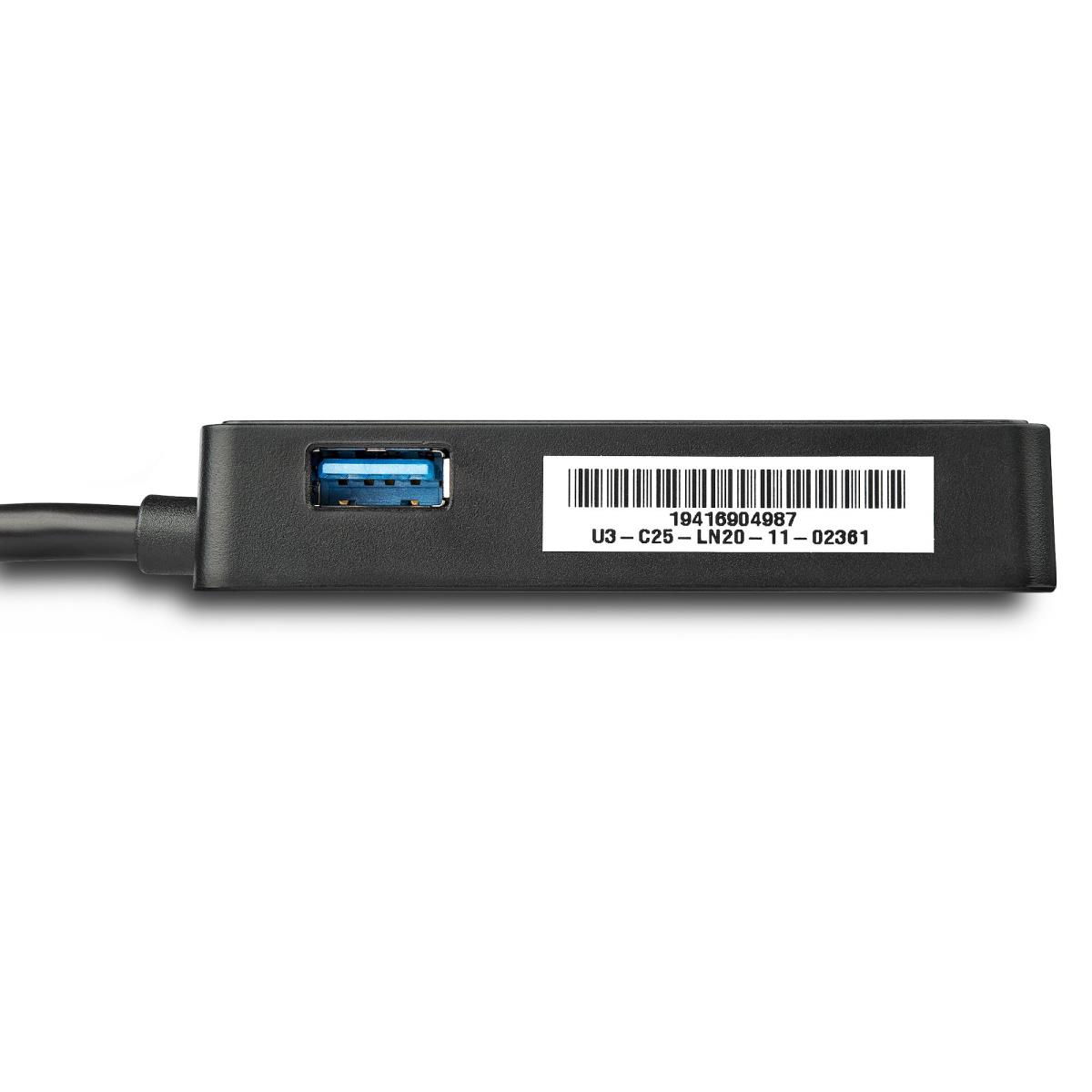 STARTECH.COM Network Adapter - USB 3.0 To Gigabit Ethernet Adapter Nic W/ USB Port - Black