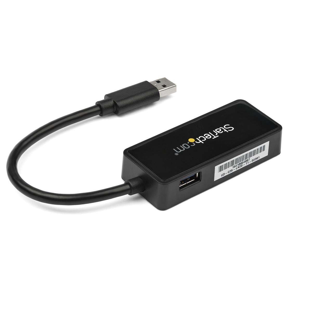 STARTECH.COM Network Adapter - USB 3.0 To Gigabit Ethernet Adapter Nic W/ USB Port - Black