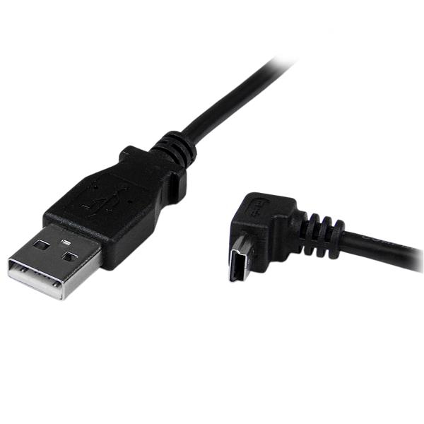 STARTECH.COM Angled Mini USB Cable USB To Down Angle Mini USB Cable 2m