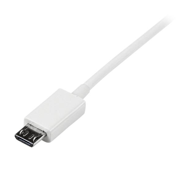 STARTECH.COM USB A To Micro B Cable - Charging Data Cable 2m White