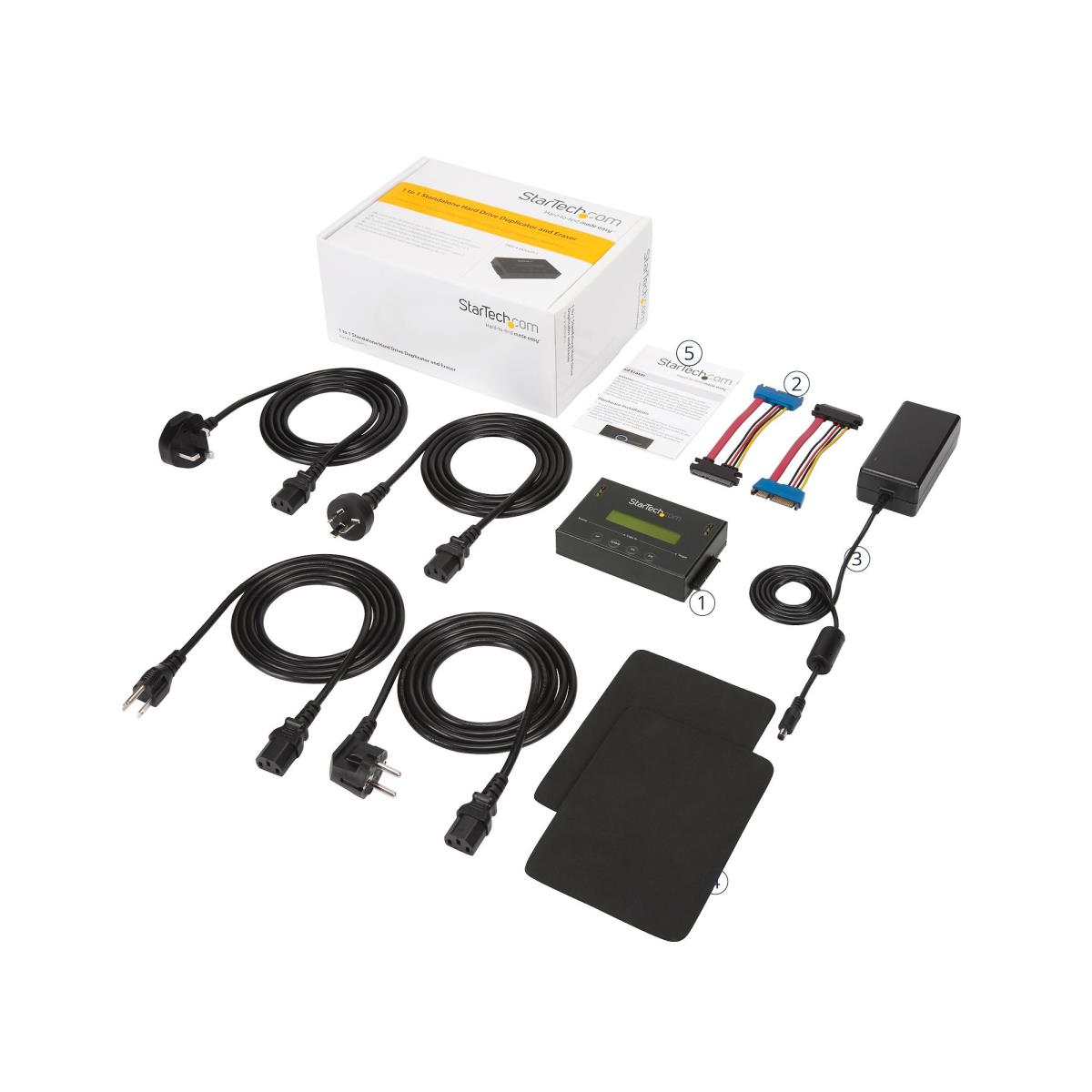 STARTECH.COM Standalone 2.5 / 3.5in SATA Hard Drive Duplicator And Eraser