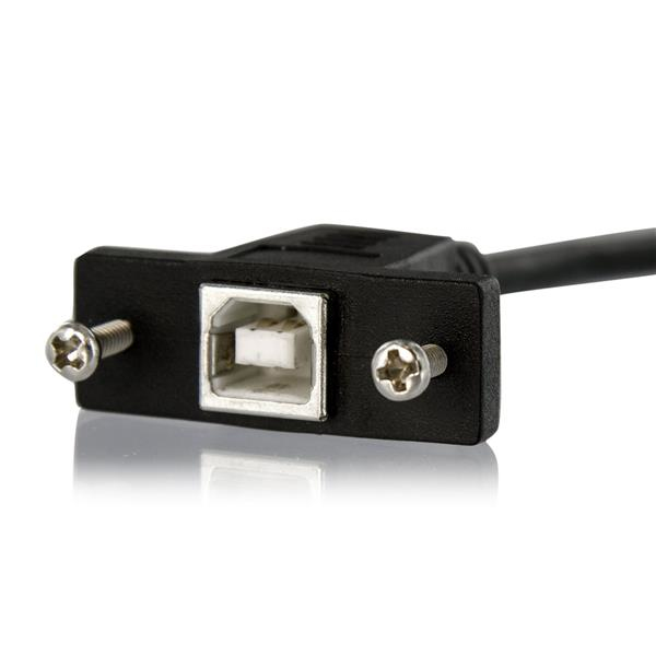 STARTECH.COM Panel Mount USB Extension Cable Female To Male USB B Port 91cm