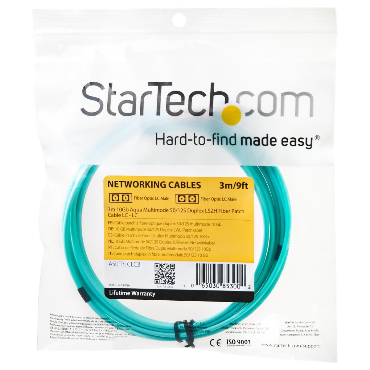 STARTECH.COM Fiber Patch Cable - Lc / Lc - Multimode  50/125 - 3m