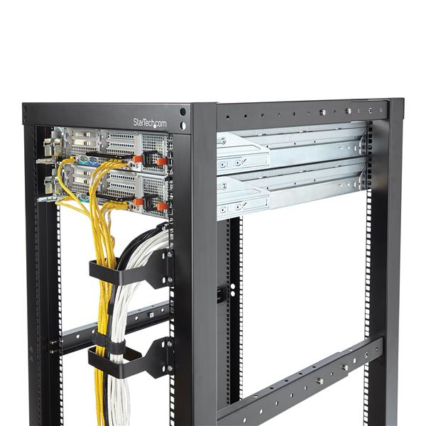 STARTECH.COM Rackmount Cable Organizer Vertical - D-ring Cable Hanger