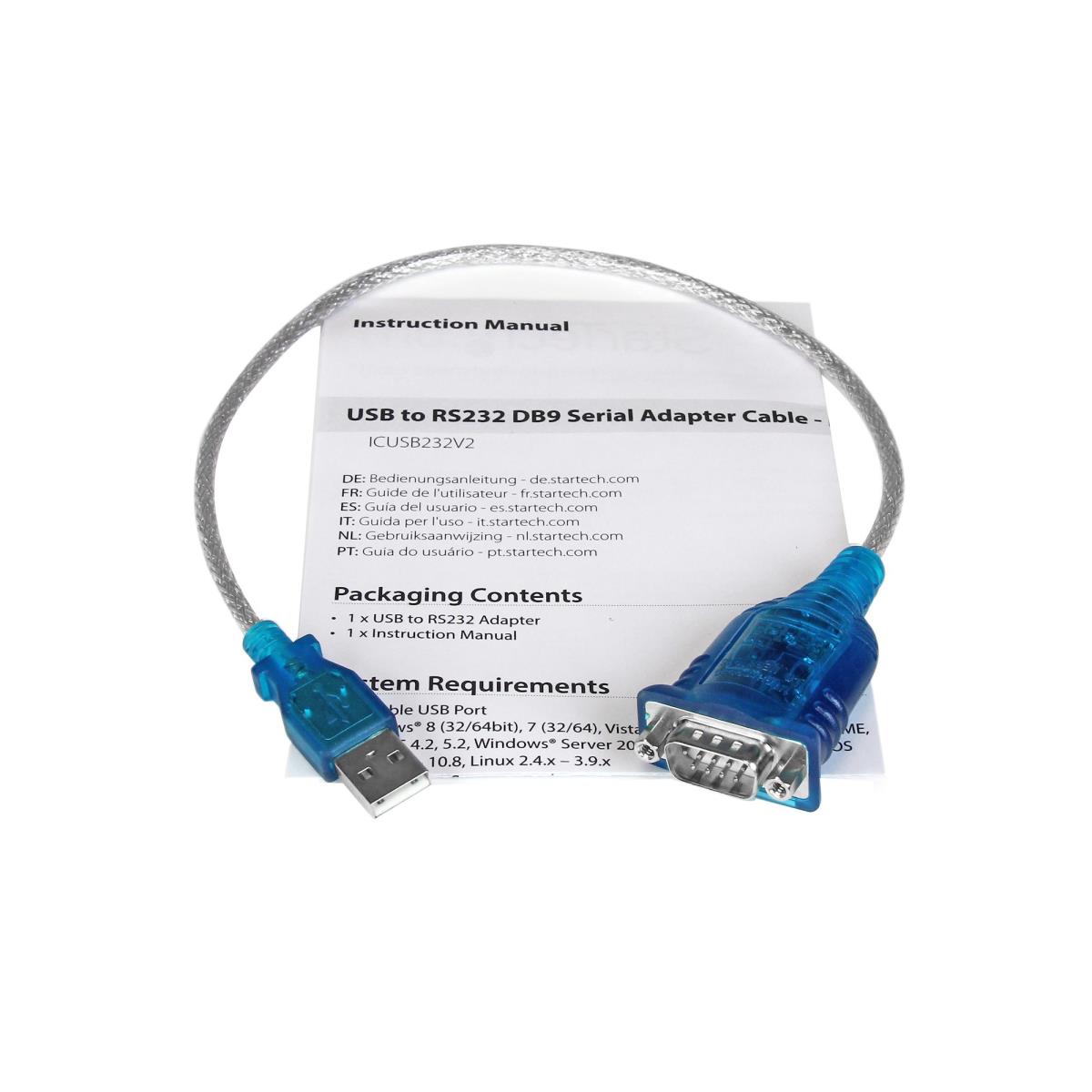 STARTECH.COM USB To Serial Converter 1port Windows 8 USB To Rs232 Port
