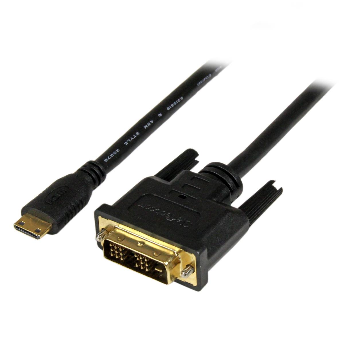 STARTECH.COM Mini Hdmi Male To DVI-d Male Cable 1920x1200 Video 2m
