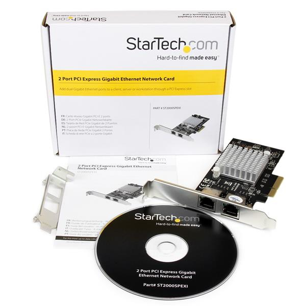 STARTECH.COM Network Card 2 Port Pci-e (x4) Gbe - Intel ChIPSet