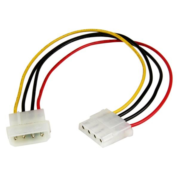 STARTECH.COM Power Extension Cable 12in Low Profile4 - 4 Pin Molex