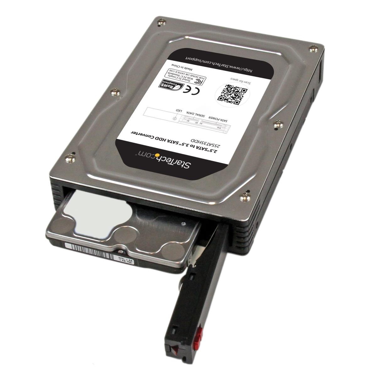 STARTECH.COM SATA Hard Drive Adapter Converter - SSD/HDD 2.5in To 3.5in
