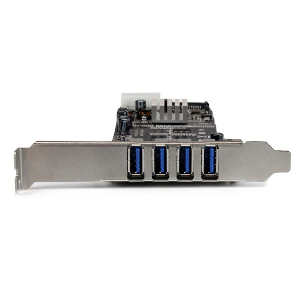 STARTECH.COM Dual Bus Pci-e Superspeed USB 3.0 Card Adapter 4 Port With Uasp - Sata/lp4 Power