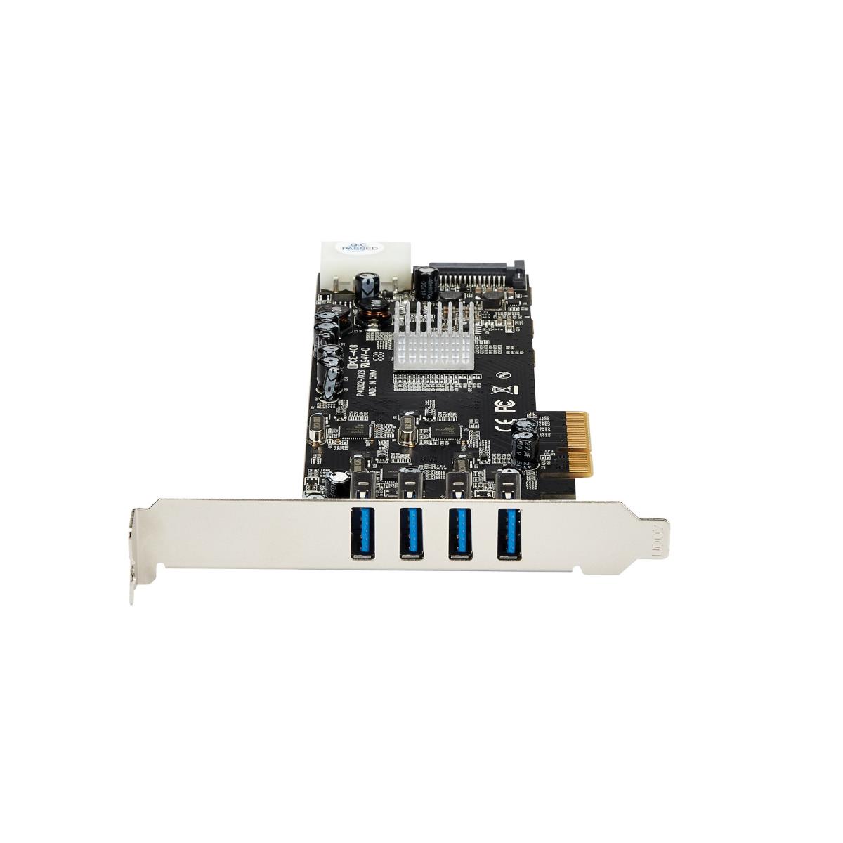 STARTECH.COM Quad Bus Superspeed USB 3.0 Card Adapter 4 Port With Uasp Pci-e