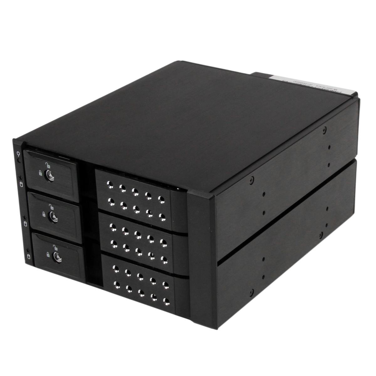 STARTECH.COM HDD Trayless Mobile Rack Backplane 3 Bay 3.5in SATA / SAS