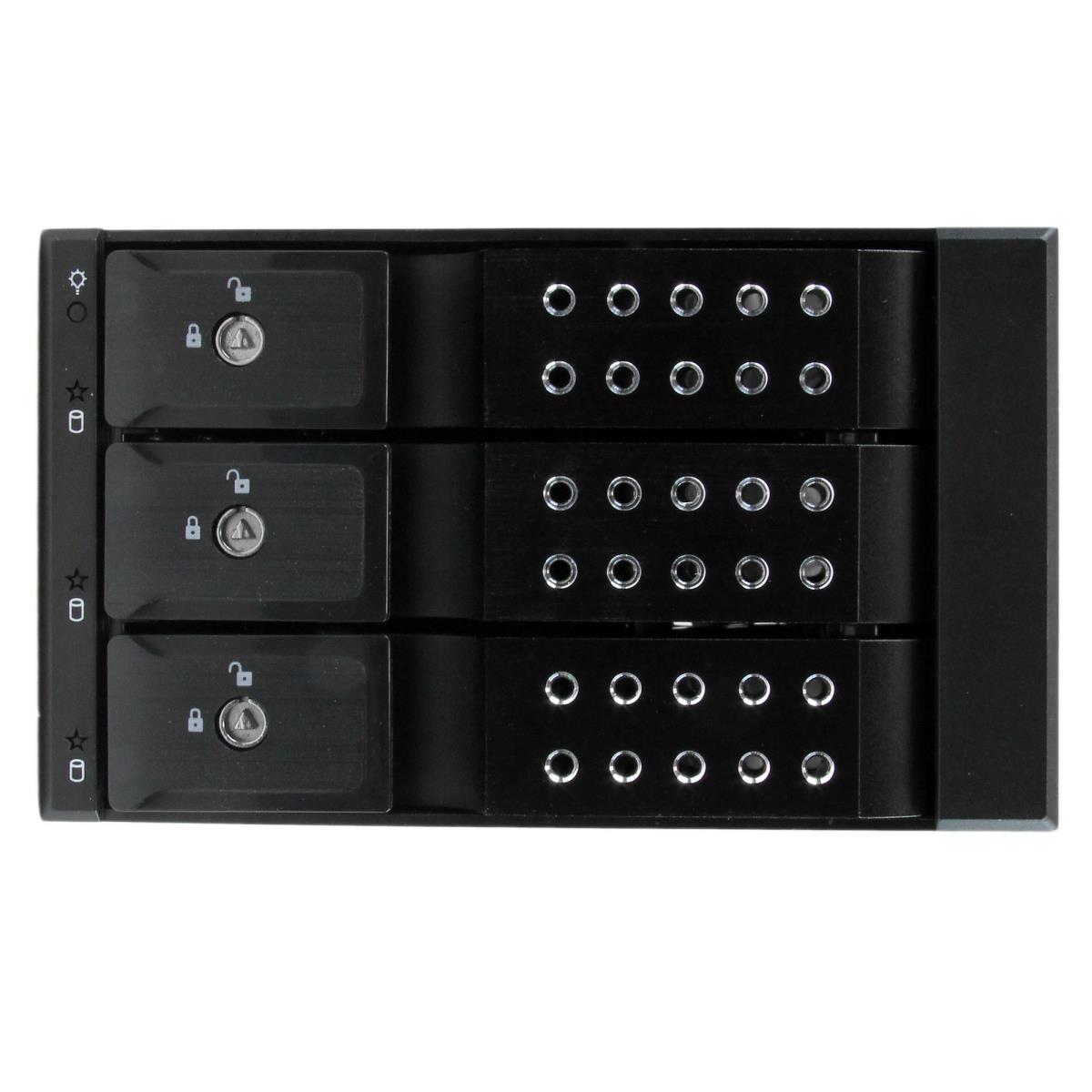 STARTECH.COM HDD Trayless Mobile Rack Backplane 3 Bay 3.5in SATA / SAS