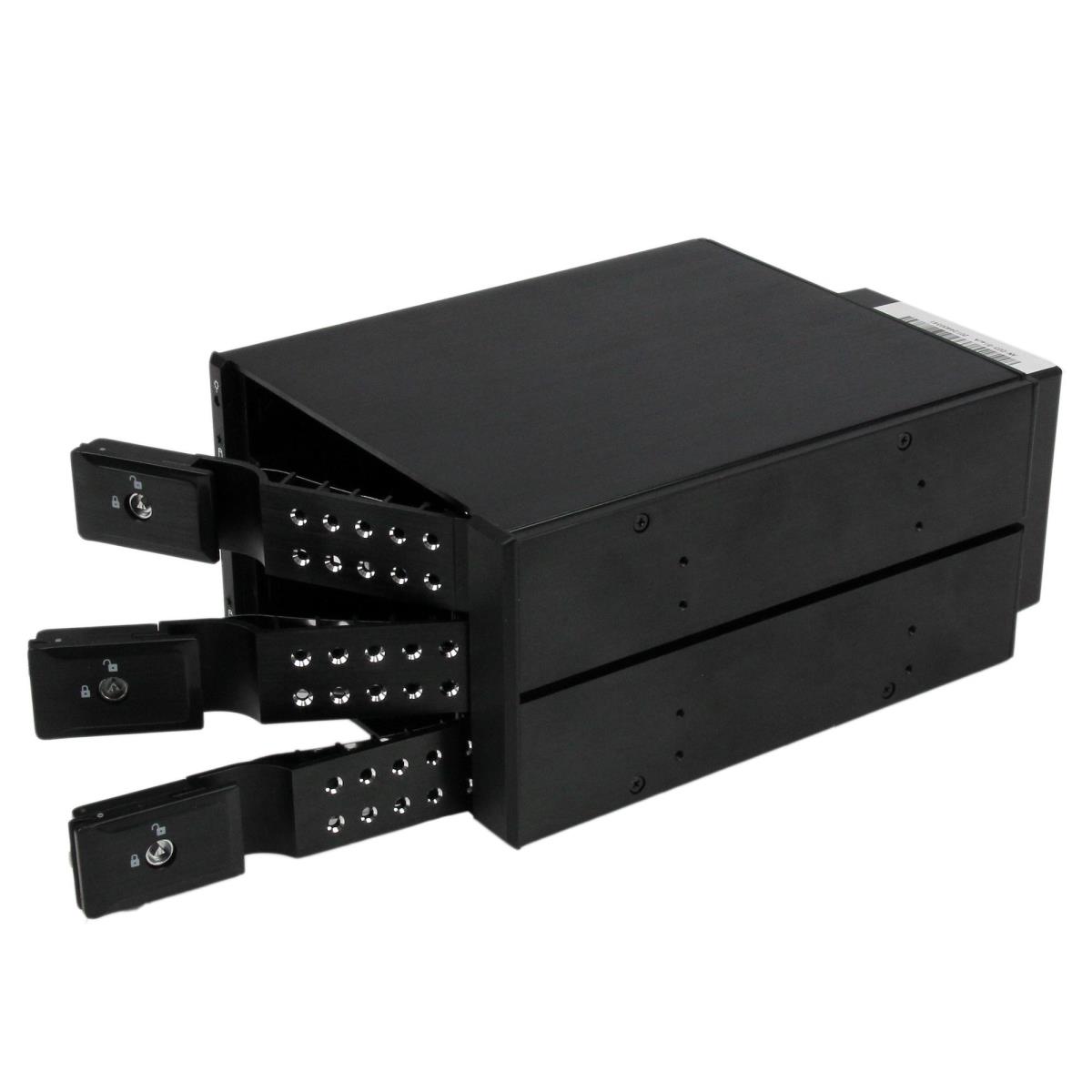 STARTECH.COM HDD Trayless Mobile Rack Backplane 3 Bay 3.5in SATA / SAS