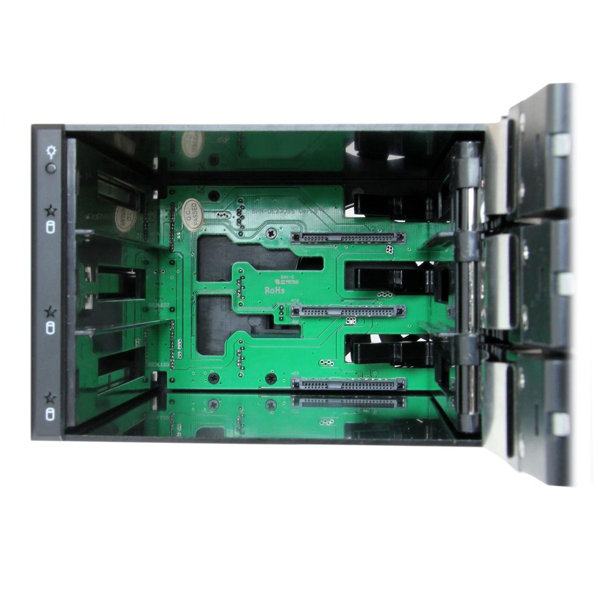 STARTECH.COM HDD Trayless Mobile Rack Backplane 3 Bay 3.5in SATA / SAS