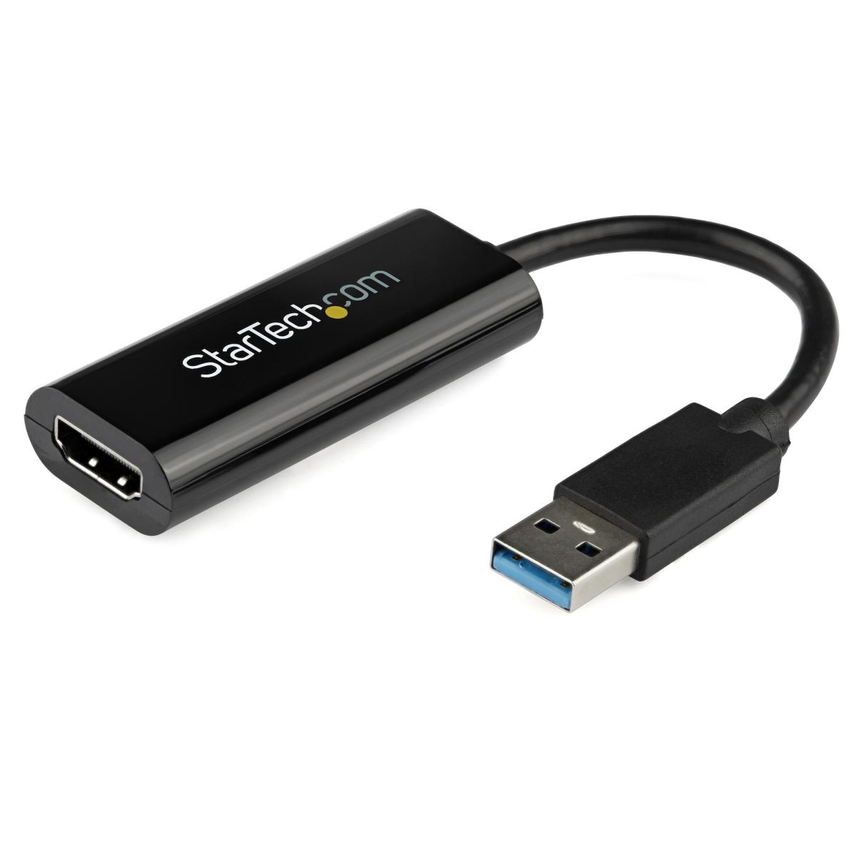 STARTECH.COM External Video Card Multi Monitor Adapter - Slim USB 3.0 To Hdmi