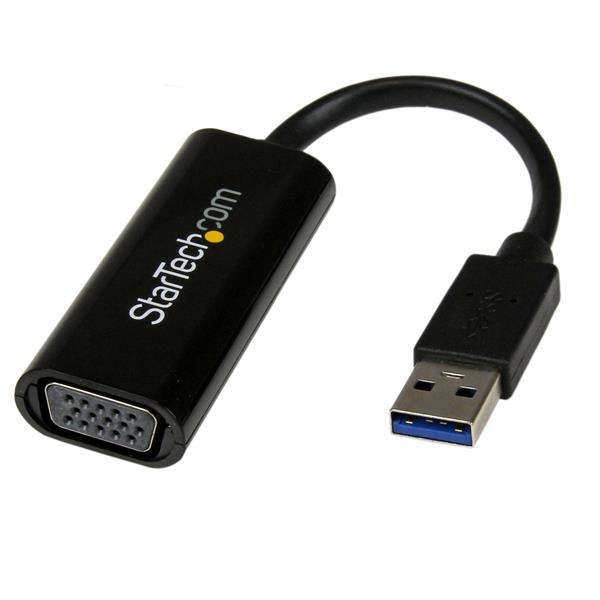 STARTECH.COM External Video Card Multi Monitor Adapter - Slim USB 3.0 To Vga  1920x1200 / 1080p