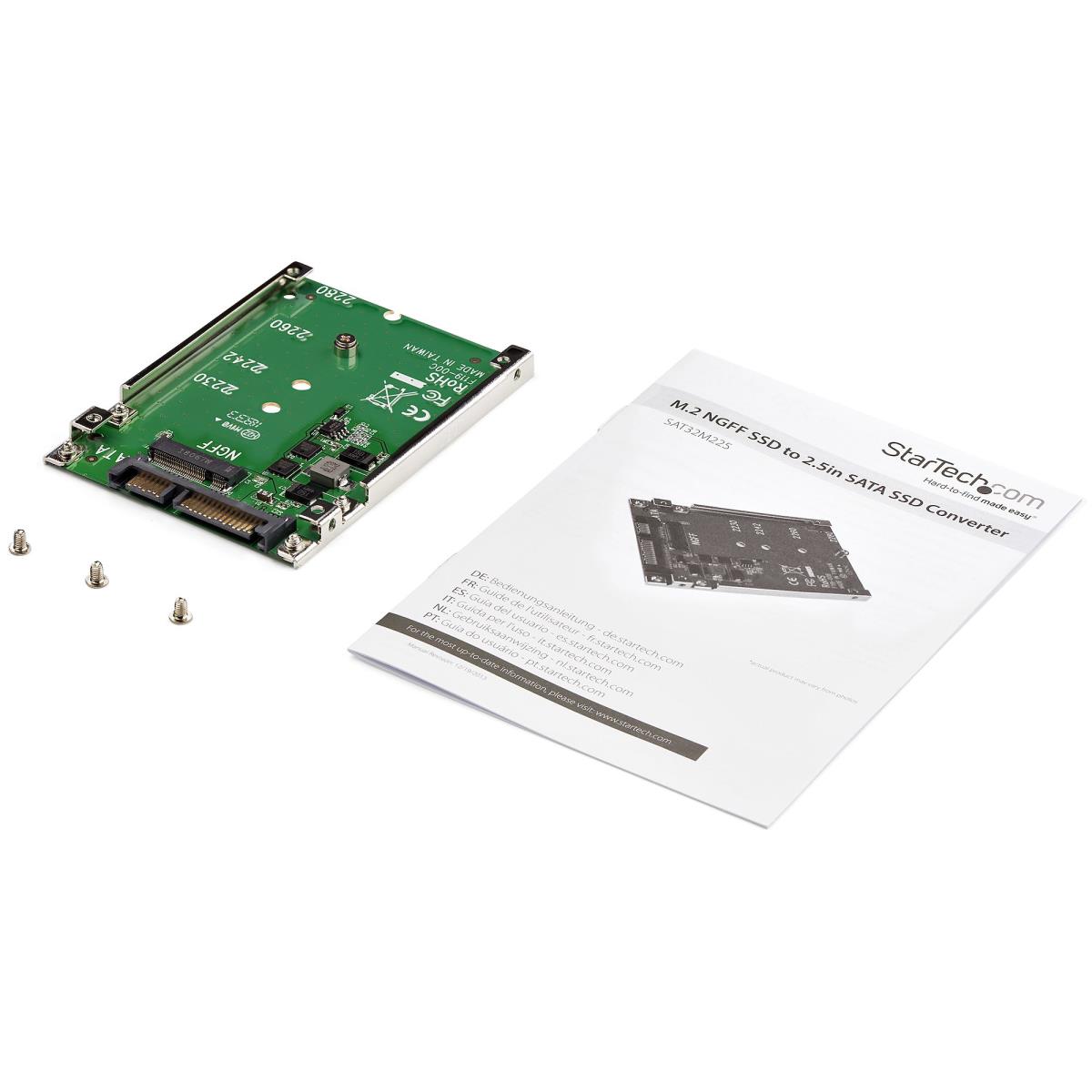 STARTECH.COM M.2 SSD To 2.5in SATA Adapter - Ngff SSD To SATA Converter