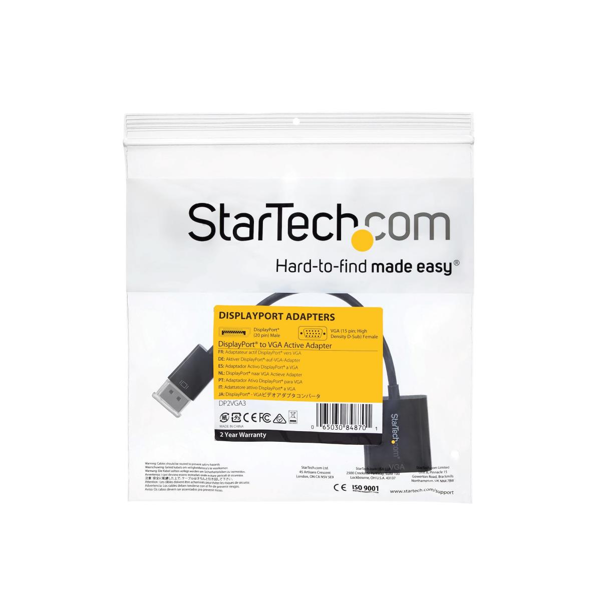STARTECH.COM DisplayPort 1.2 To Vga Adapter - Dp To Vga Converter -1920x1200