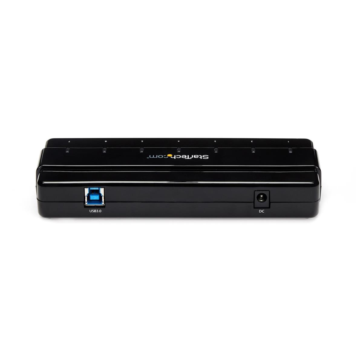 STARTECH.COM Desktop USB Hub 7 Port Superspeed USB 3.0 With Power Adapter - Black