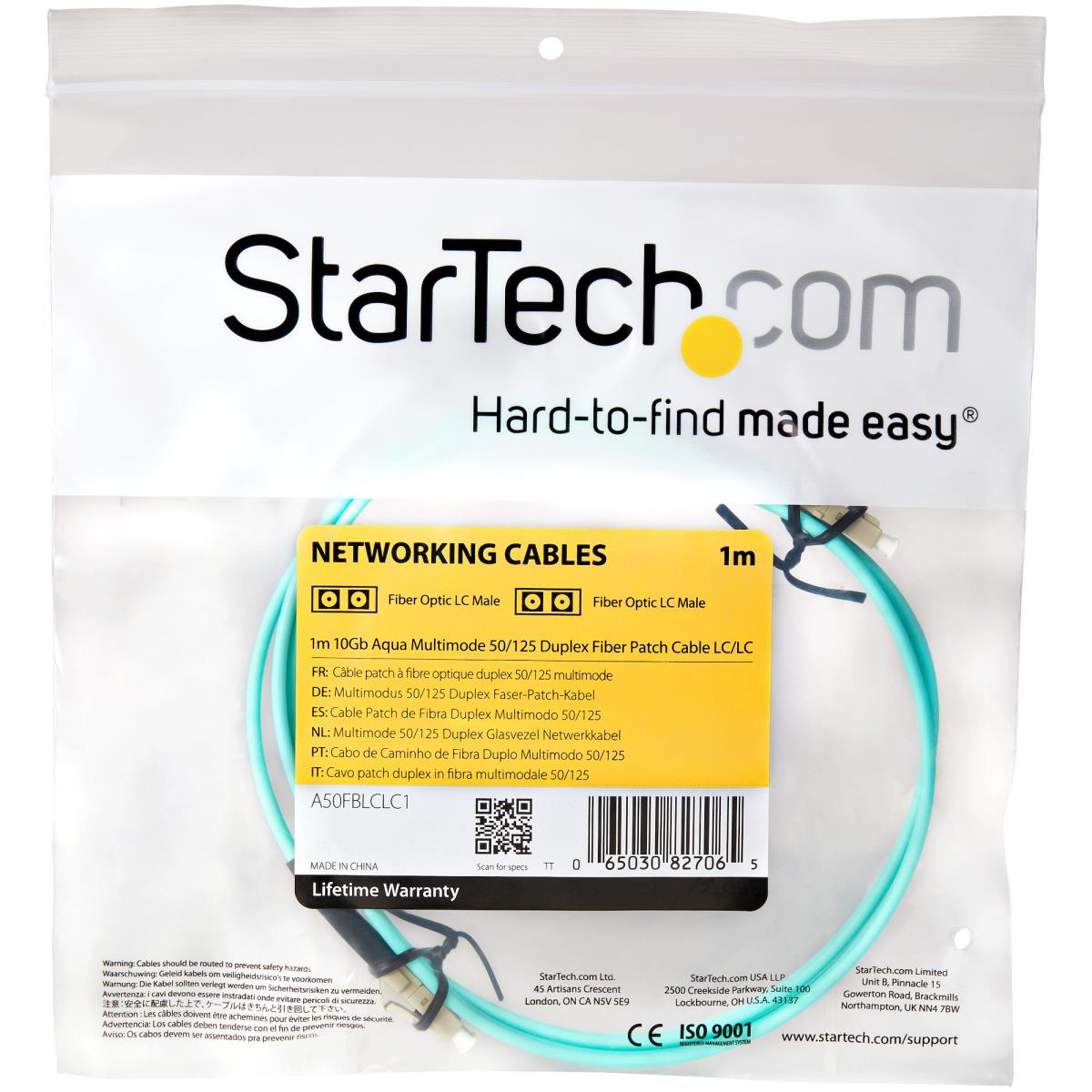 STARTECH.COM Fiber Patch Cable - Lc / Lc - Multimode 50/125 1m