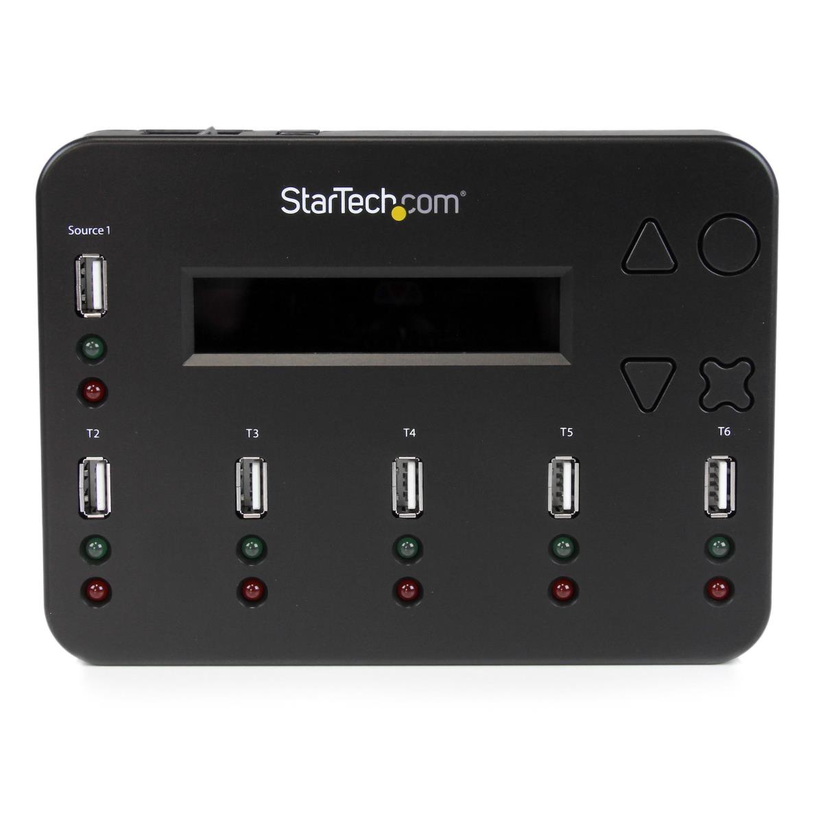 STARTECH.COM Flash Drive Copier - Standalone 1:5 USB Flash Drive Duplicator And Eraser