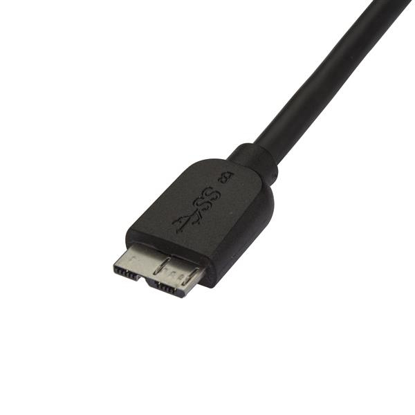 STARTECH.COM Superspeed USB 3.0 Cable A To Micro B - M/m 0.5m Black Thin