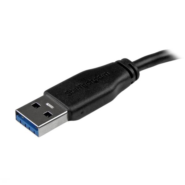 STARTECH.COM Superspeed USB 3.0 Cable A To Micro B - M/m 0.5m Black Thin