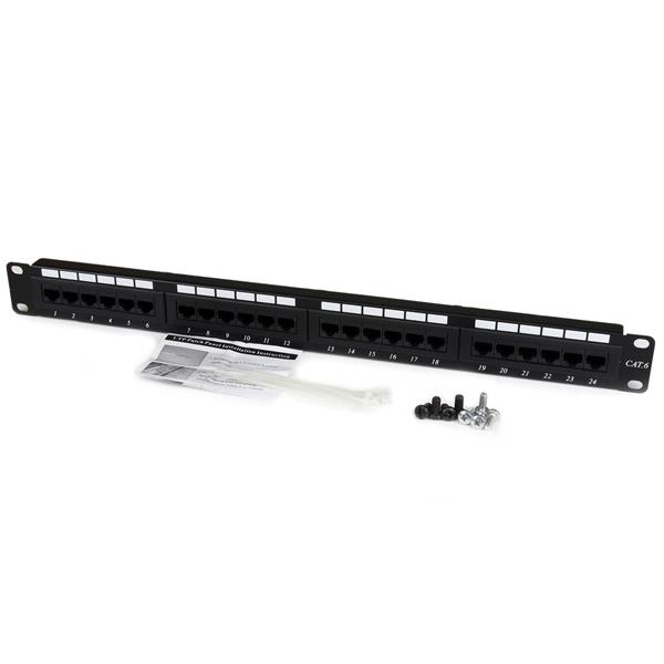 STARTECH.COM Network Patch Panel 1u 24 Port 110 Type Rack Mount Patch Panel