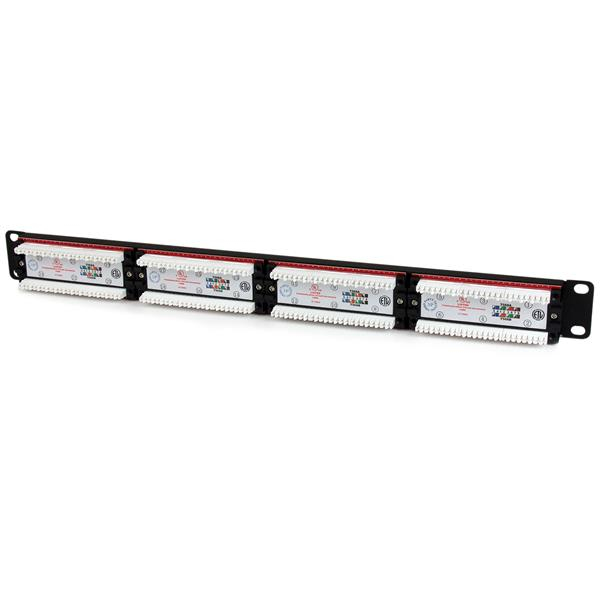 STARTECH.COM Network Patch Panel 1u 24 Port 110 Type Rack Mount Patch Panel