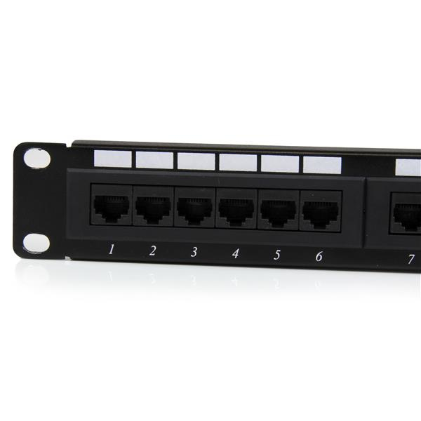 STARTECH.COM Network Patch Panel 1u 24 Port 110 Type Rack Mount Patch Panel