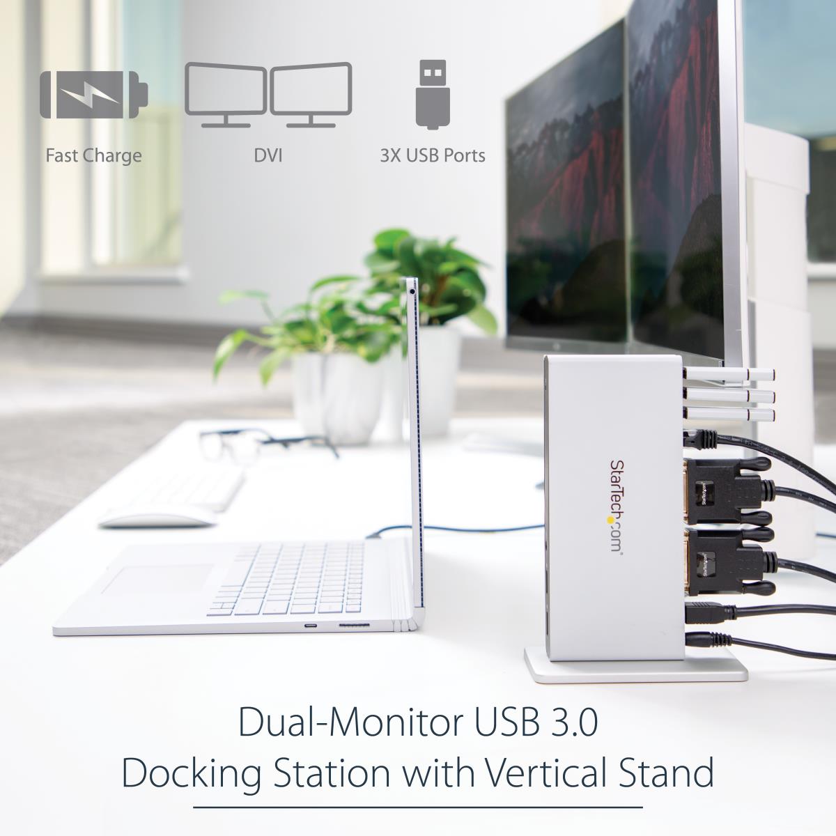 STARTECH.COM Docking Station - USB 3.0 W/ 2x DVI - USB MacBook/ultrabook