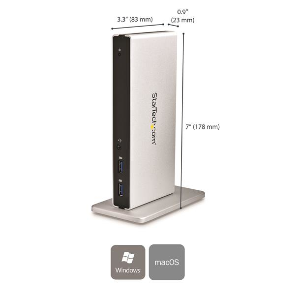 STARTECH.COM Docking Station - USB 3.0 W/ 2x DVI - USB MacBook/ultrabook