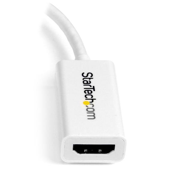 STARTECH.COM Mini DisplayPort To Hdmi 4k Audio / Video Converter - Mdp 1.2 To Hdmi Active Adapter White