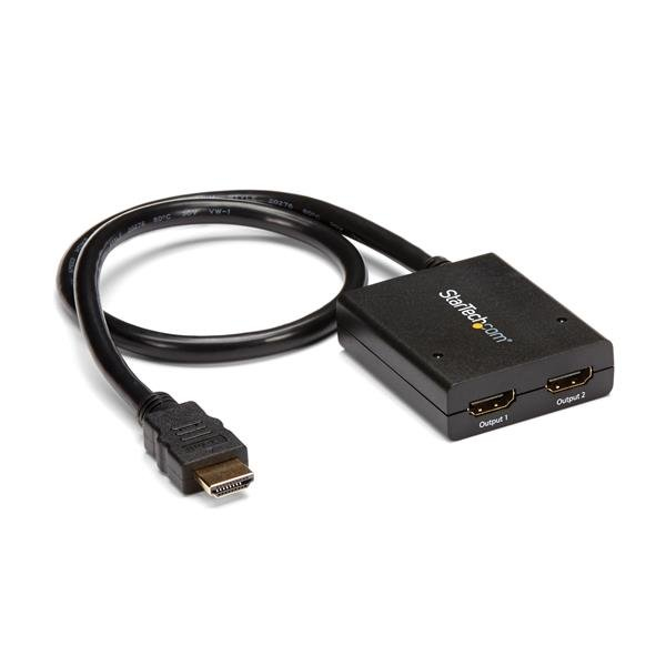 STARTECH.COM Video Splitter Hdmi 2-port 4k Powered By USB Or Power Adapter