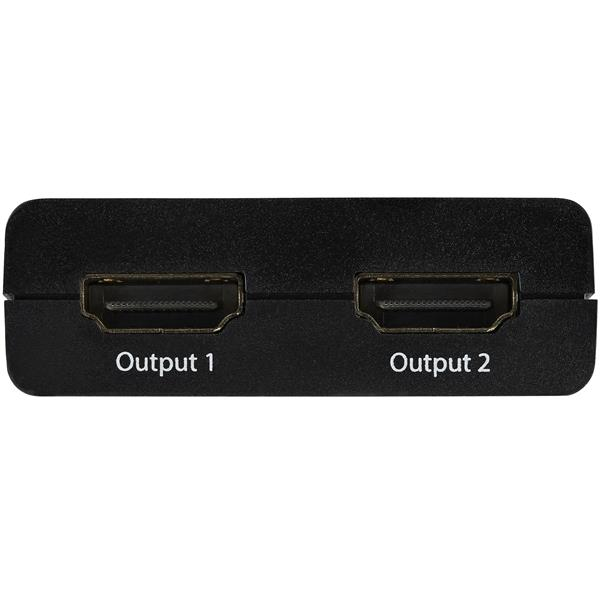 STARTECH.COM Video Splitter Hdmi 2-port 4k Powered By USB Or Power Adapter