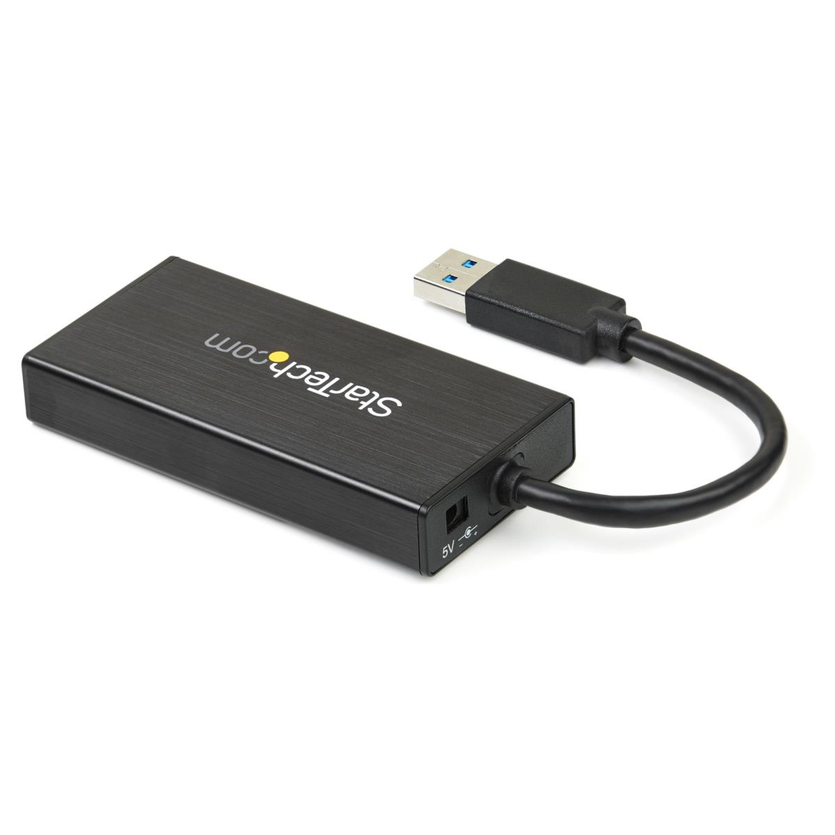 STARTECH.COM USB 3.0 Hub 3port With Gbe Adapter Nic - Aluminum W/ Cable