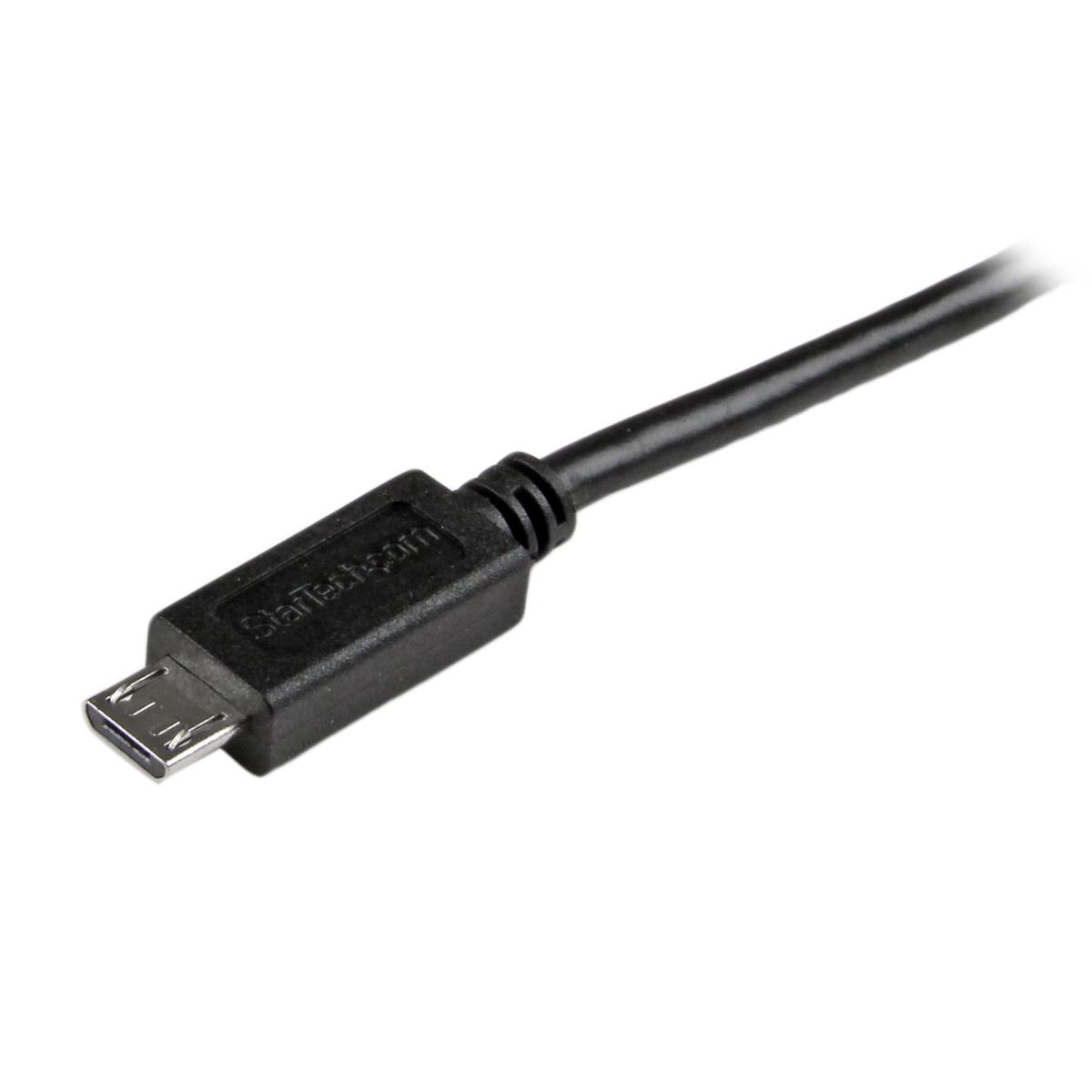 STARTECH.COM Phone Charge Cable USB To Thin Micro USB Charge And Sync 0.5m