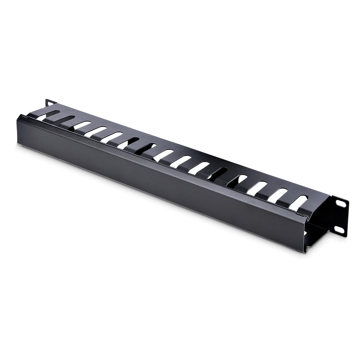 STARTECH.COM Covered Cable Duct - Horizontal Cable Organizer 1u