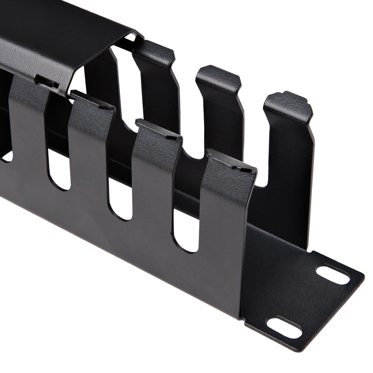 STARTECH.COM Covered Cable Duct - Horizontal Cable Organizer 1u