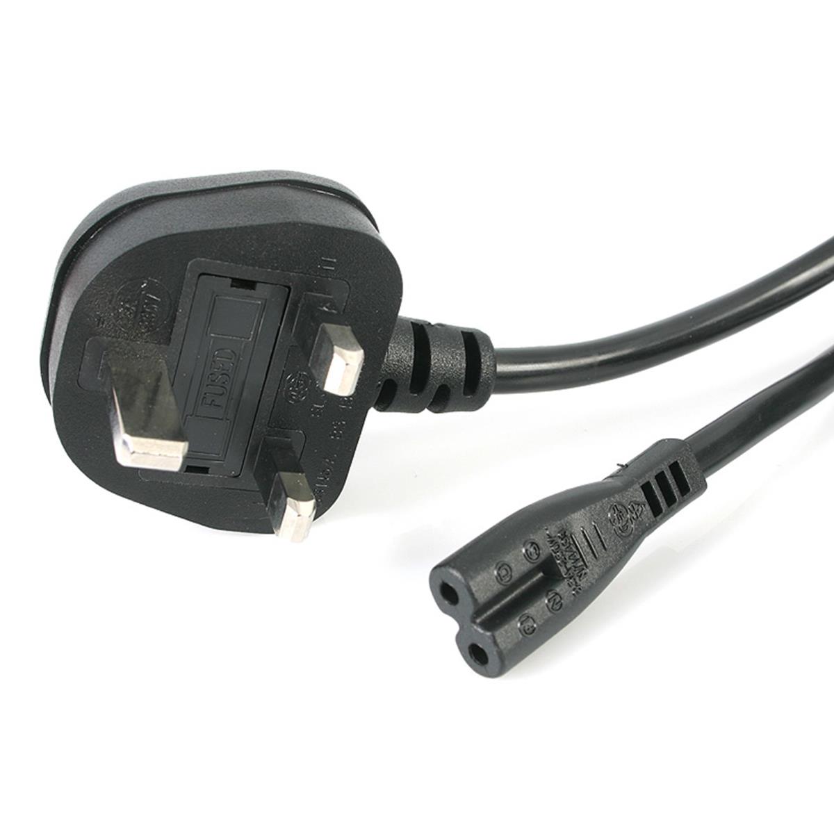 STARTECH.COM Laptop Power Cord - Uk Plug To Iec320 C7 Power Cord 1m