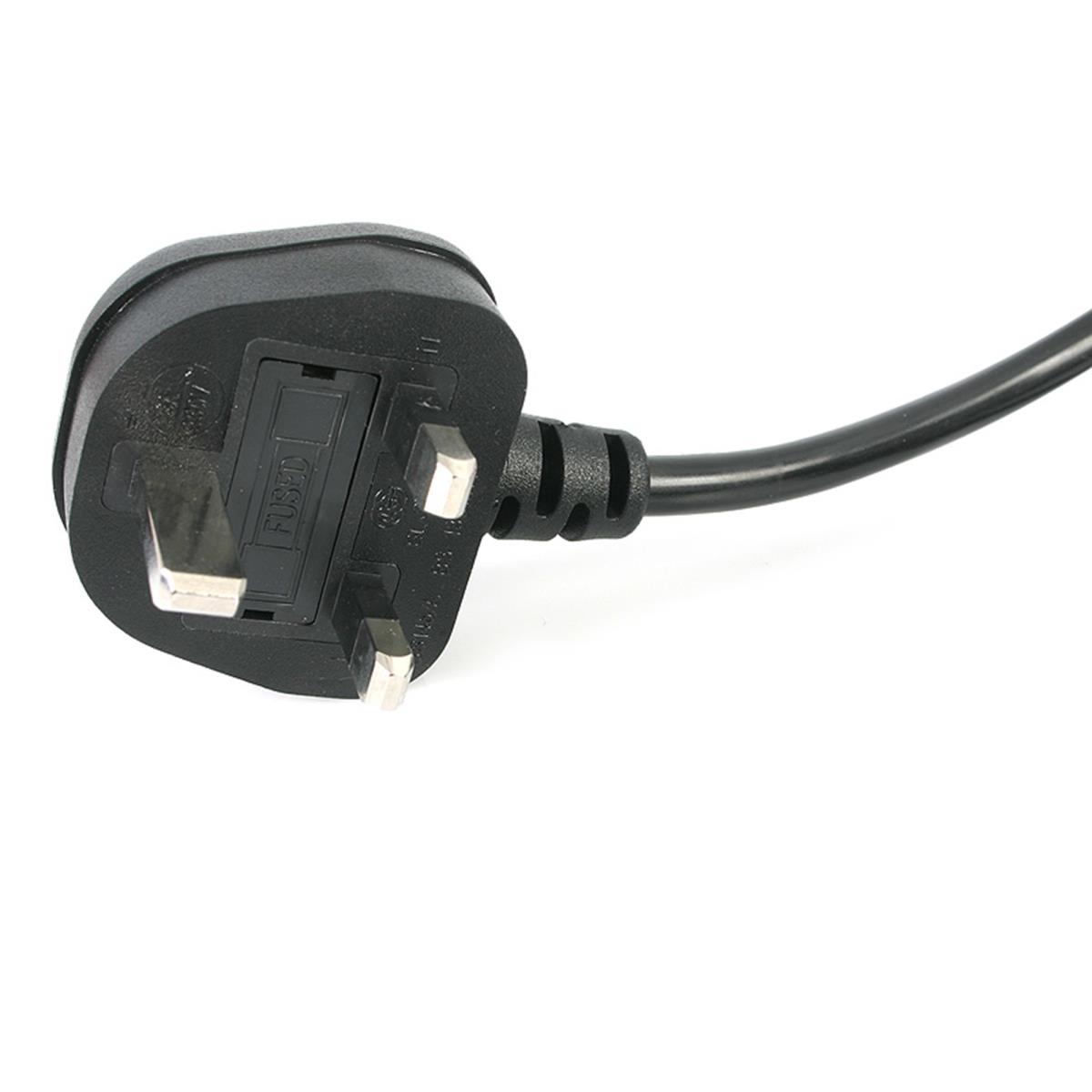 STARTECH.COM Laptop Power Cord - Uk Plug To Iec320 C7 Power Cord 1m