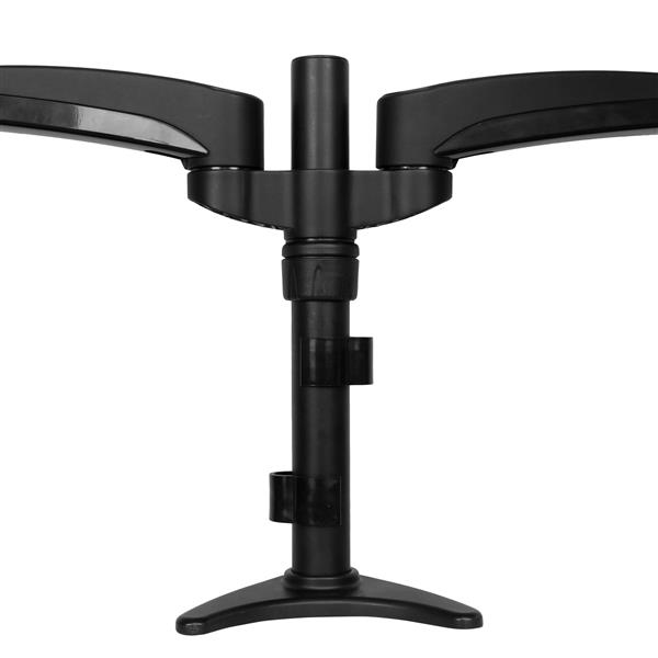 STARTECH.COM Articulating Dual Monitor Arm - Grommet / Desk Mount With Cable Management & Height Adjust - Dual Mo