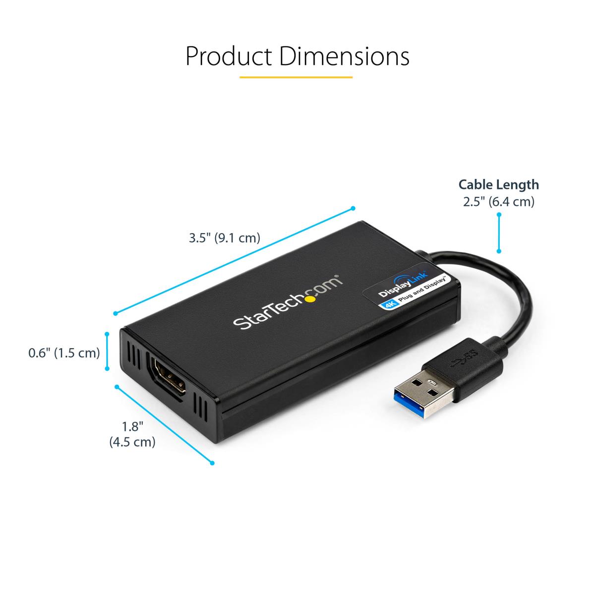 STARTECH.COM Video Card 4k USB - USB 3.0 To Hdmi Graphics Adapter