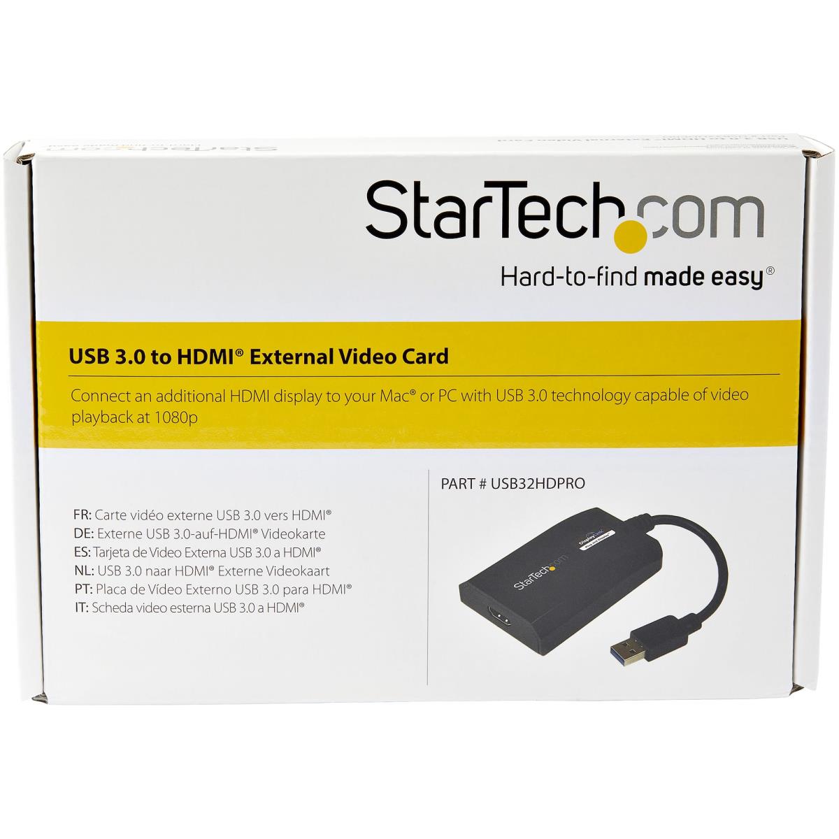 STARTECH.COM USB 3.0 To Hdmi Video Adapter For Mac & Pc USB Video Card