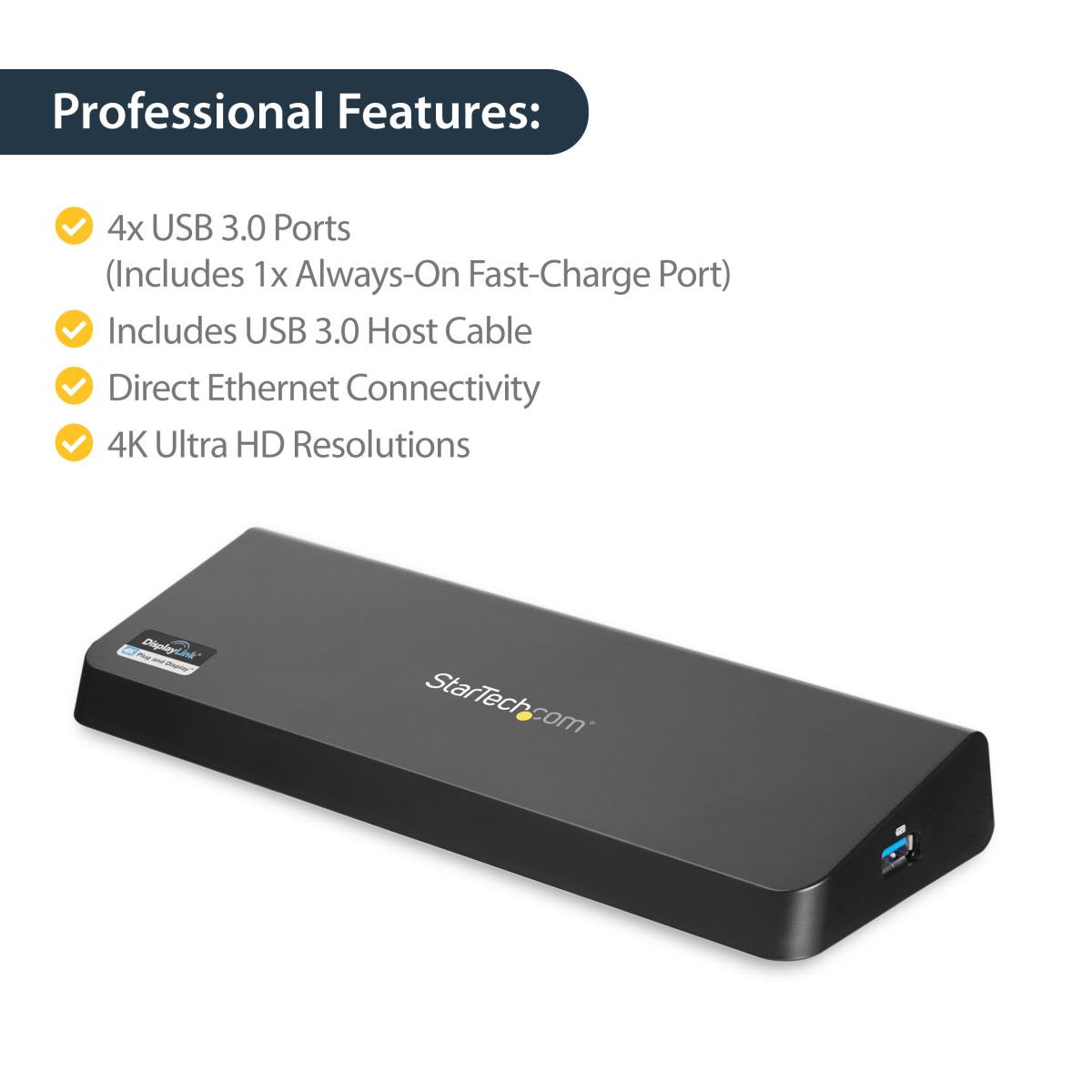 STARTECH.COM Docking Station - USB W/ 4k Dp - Dp Hdmi 2x Display Laptop Dock
