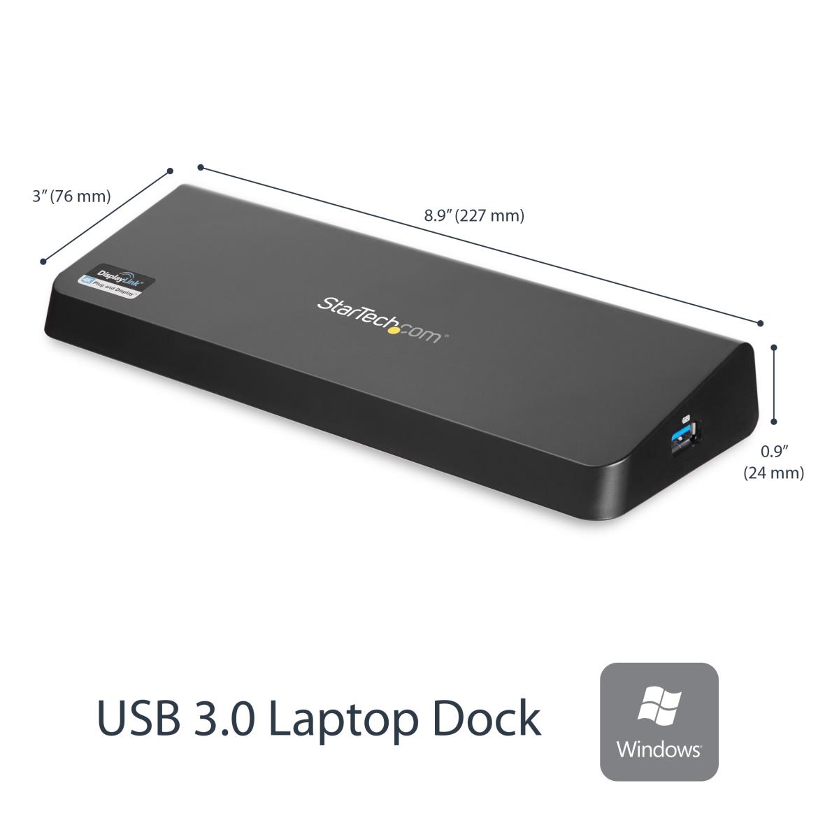 STARTECH.COM Docking Station - USB W/ 4k Dp - Dp Hdmi 2x Display Laptop Dock