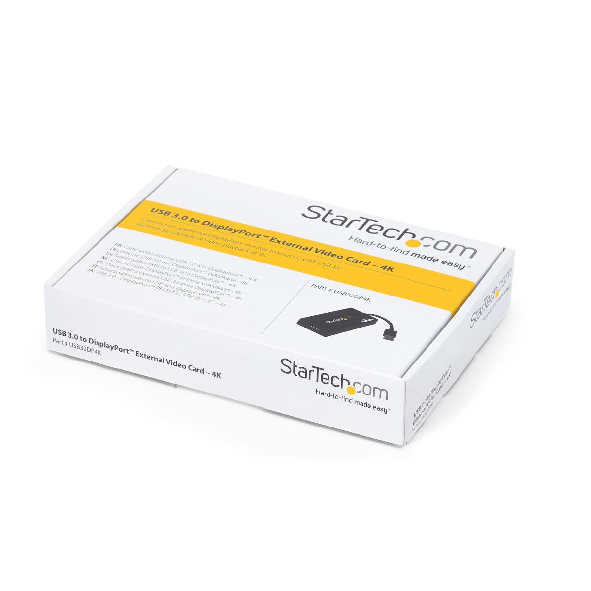 STARTECH.COM USB Video Card - USB 3.0 To DisplayPort Graphics Adapter 4k