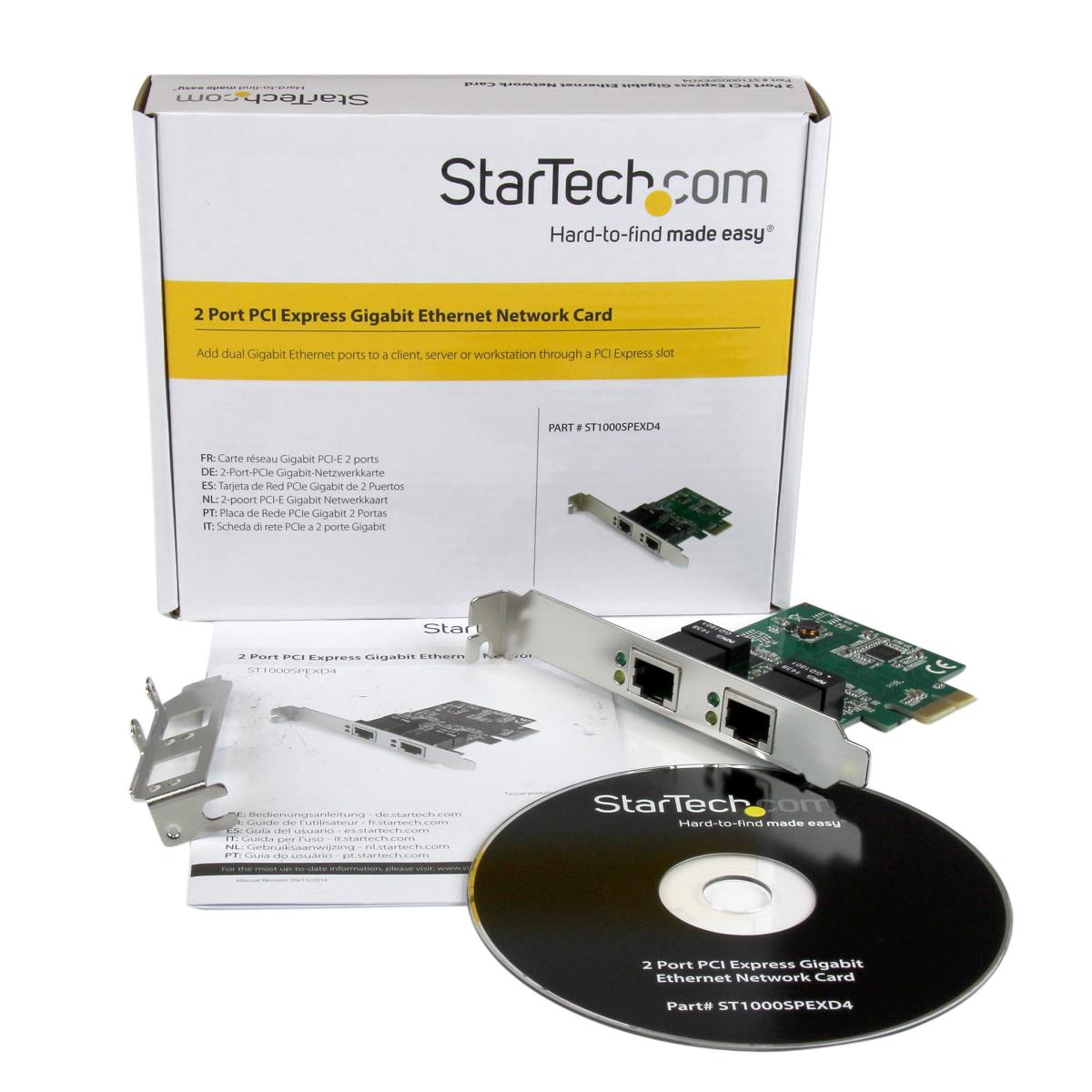 STARTECH.COM Ethernet Network Adapter 2port 1 Gbps Pci-e - Dual Nic